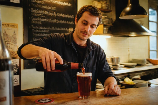 Bière rousse lens