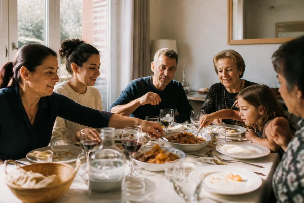 Repas en famille Courrières