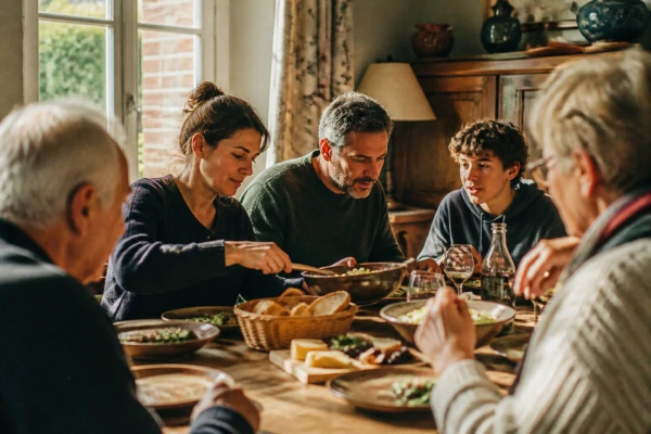 Repas en famille douai