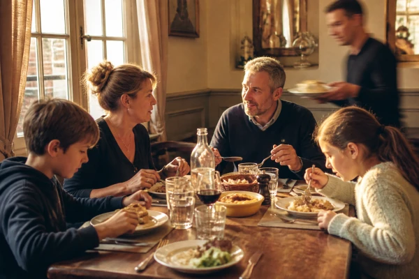 Repas en famille Drocourt