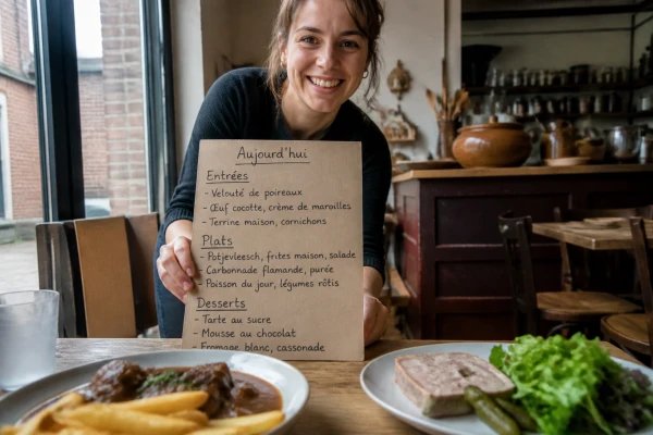 Restaurant menu fait maison Lens